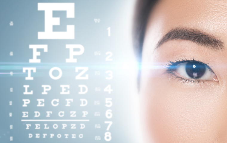 視力検査のマークと眼